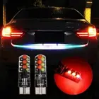 2pcs T10 COB RGB LED 6SMD Car Wedge Side Muicolor Light Bulbs Remote Cont CR