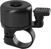 Bike Bell, Mini Bell, Bicycle Bell with Loud Clear Sound, Road/Mountain/Adults Bike Bell (Black)