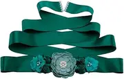 [LUMoony] 1 x Bride Bridesmaid and Flower Girl Sashes Maternity Sash Belt Flower Baby Girl Sash Belt Flower Ribbon Belly Band for Wedding Pregnant Baby Shower Party