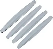 4 Piece Universal Car Bumper Corner Protector Guard - Anti-Collision Decorative Strips for Front and Rear(White)