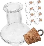 Set of 20 Tiny Glass Bottles Decorative Jars Cork Lightweight Versatile for Diy Wedding Party Storage