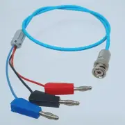 TRB Triax 2-lug to 4mm Stackable Bananas Double Shielded Cable 1~9' For Keithley