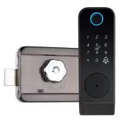WAFU WF-014 Tuya Smart WiFi Keyless Entry Door Lock Anti-theft Biometric Fingerprint Password Key APP Remote Control Ele