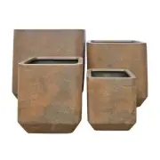SA NEW Modstone Grayson Square Plant Pot X-Large Rust