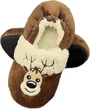 [Tirzrro] Little Kids/Girls Soft Warm Slippers Toddler Indoor Cute Slip-on Shoes