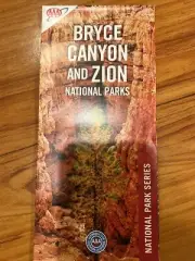 Zion and Bryce Canyon National Park AAA Map 2021 free shipping USA