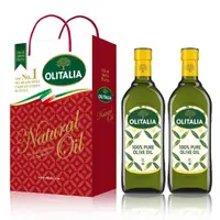 在飛比找momo購物網優惠-【Olitalia奧利塔】純橄欖油禮盒組(1000ml x 