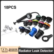 Universal 18pcs Radiator Leak Detector Car Cooling Tester Car Repairing Tool