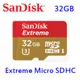 【強越電腦】SanDisk 新帝 EXTREME MicroSDHC 32GB U3 C10 90MB/s 記憶卡