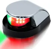 Boat Bow Navigation Lights, Marine LED Navigation Light Ideal for Pontoon Skiff