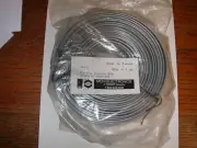MCM Electronics Flat 26AWG 8C Telephone Straight-Wired Cable, Silver 100 feet