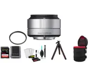 Sigma 30mm f/2.8 DN Art Lens with 64GB Memory Card and UV Filter