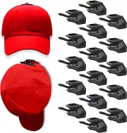 Adhesive Hat Hooks for Wall (16-Pack), Hat Rack for Baseball Caps, Strong Hat Or
