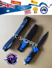 Spherefishing Snorkelling Stainless Scuba Diving Knife - Extra Titanium Coating