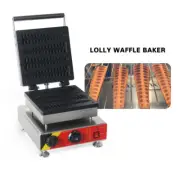 Commercial Lolly Stick Waffle Maker Cone Machine 4PCS Pine Tree Waffle Machine