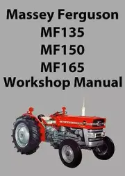 MASSEY FERGUSON MF135 MF150 MF165 TRACTOR WORKSHOP MANUAL