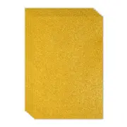6Pcs 2mm(1/10") Glitter Foam Sheet Gold Tone Non Adhesive, 16x24inch(40x60cm)