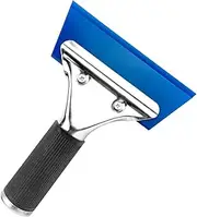 CARTINTS 7 Inch Car Wrap Squeegee Ice Scraper Shower Squeegee Rubber Water Blade Car with Non-Slip Metal Handle for Auto Window Tinting, Windshield, Glass Door