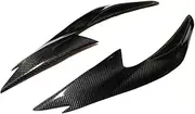 mknvu Headlamp Eyebrow Cover Sticker,Fit For Nissan, Altima Teana 2016-2018 Headlight Eyelid Trim Carbon Fiber Front Head Light Lamp Brow Headlight Eyebrow Strips