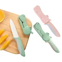 在飛比找ETMall東森購物網優惠-Colorland-嬰兒輔食刀 水果刀 河馬陶瓷刀