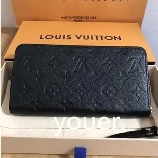 LV Louis Vuitton LV ZIPPY 壓花 拉鍊 長夾 M61864 M62121