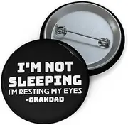 [Teegarb Letter Blanket] Humorous Pinback Button Pin Badge humor name sarcasm laughter ridicule Hilarious chuckle derision playfulness Fun