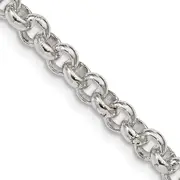 18 Inch Sterling Silver 5mm Rolo Chain
