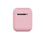 2Pcs Wireless Earphones Shockproof Liquid Silicone Protective Case for Apple AirPods 1 / 2(Pink)