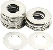 Stainless Steel Rings Flat Thin Gasket, 10pcs/50pcs M 3-M40 Stainless Steel Shim Gasket Flat Wafer Washer(M-4x8xThick (50pcs) 0.1mm Thick)