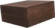 Vaguelly Vintage Desktop Storage Drawer Organizer Box for Office and Home Design for Jewelry Crafts and Sundries Storage Great