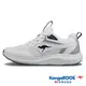 【KangaROOS 美國袋鼠鞋】女 RUN FLOW 超輕量跑鞋 機能運動 慢跑鞋 (白/灰-KW32159)