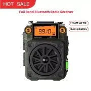 HRD-777 Full Band FM AM SW WB Bluetooth Radio Receiver w/ Fingertip Gyroscope