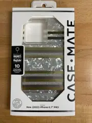 Case Mate Protective Phone Case for iPhone 14 Pro Max Pearl Stripes