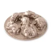 Nordic Ware Quality Aluminum Non Stick Toffee Baby Bunny Cakes Pan 31x31x6cm
