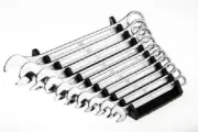 RS Pro COMBINATION SPANNER SET 10Pcs 8-19mm Metric, 12° Offset Bi-Hexagon Ring