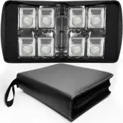 Graded Coin Binder - Album Set Holds 20 Graded Coins, Zipper Closure, Detacha...