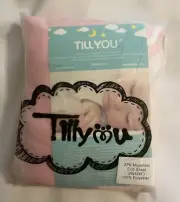 TILLYOU 2 Pack Mini Crib Sheets - Fitted Crib Sheets