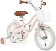 HONEY JOY 14" Kids Bicycle w/Training Wheels & Front Handbrake, Kids Bike