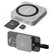 8 in 1 USB C Hub with M.2 SSD Enclosure SD Docking Station 4K 60Hz Hdmi-Compatib