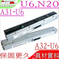 在飛比找PChome24h購物優惠-ASUS電池-U6,N20,A32-U6,A33-U6,U6