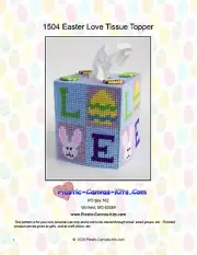 Easter Love Tissue Topper Plastic Canvas Pattern or Kit