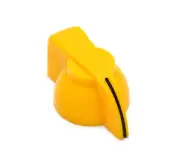 (6) Yellow Chicken Head Guitar/Amplifier/Pedal Knobs 1/4" Solid Shaft P-K300Y