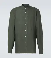 [Rubinacci] Rubinacci Linen shirt UK 16 green