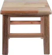 Ciieeo Small Square Stool Solid Wood Bench for Living Room Kitchen Garden Boys and Girls' Stool Easy to Clean Comfortable