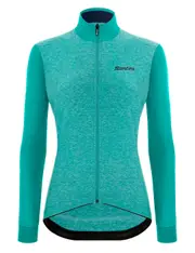 Santini Colore Puro L/S Women's Jersey - Aqua Size XL
