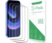 [3-Pack] Full Tempered Glass Screen Protector HD Clear For iPhone 16 Pro Max (6.9-inch)