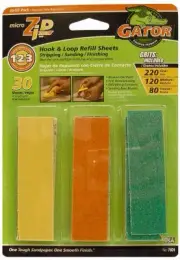30-Pack Micro Zip Sander Refill Hook & Loop Sheets 7801GA