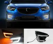 LED DRL Front Daytime Running Light Fog Turn Lamp For MAZDA CX-5 CX5 2012-2016 (for: Mazda)