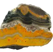 INDONESIAN BUMBLE BEE JASPER SLAB ~31 g/ rough agate cab mineral rock yellow