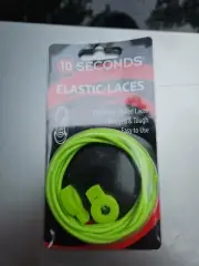 Ten Seconds Elastic Stretch Shoelaces Shoe Laces Lock Lace Yellow 36” Unisex